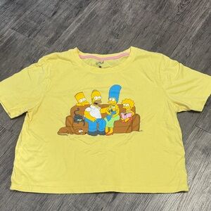 Yellow The Simpsons Family Graphic Tee